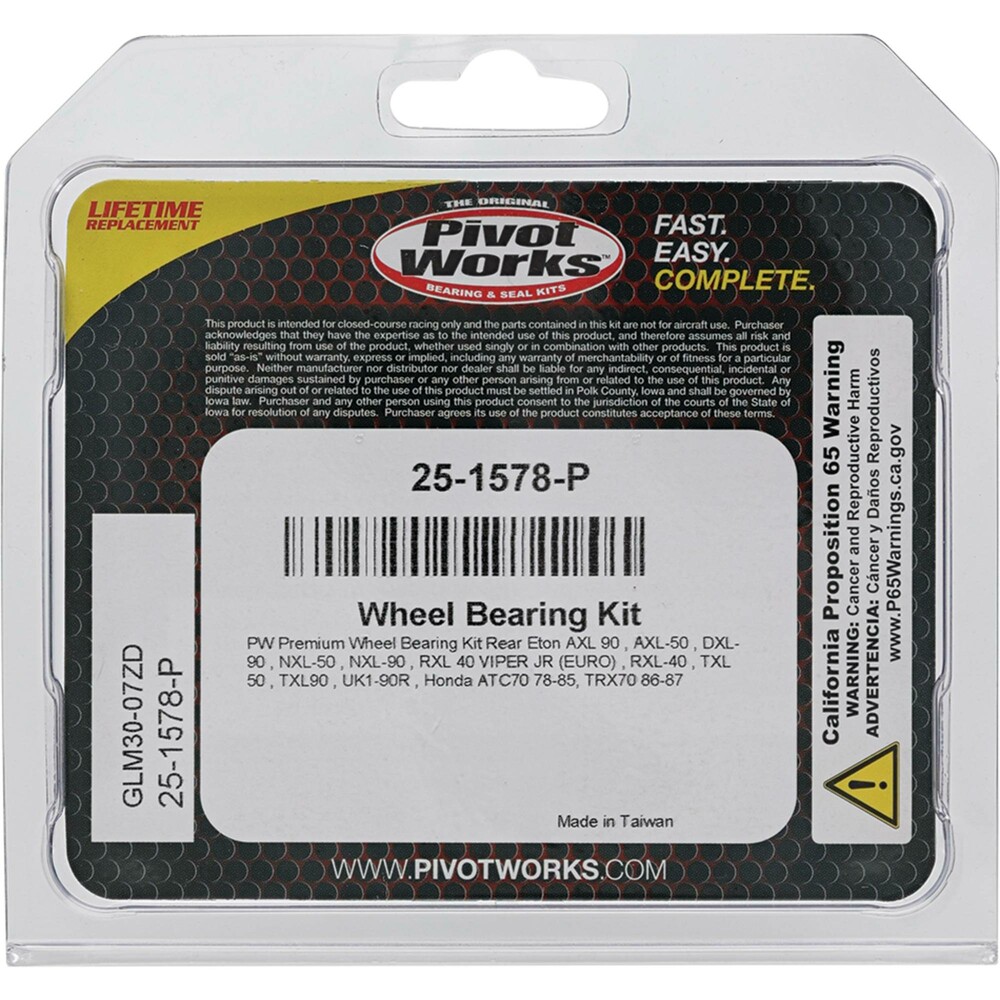 PIVOT WORKS WHEEL BEARING KIT PREMIUM