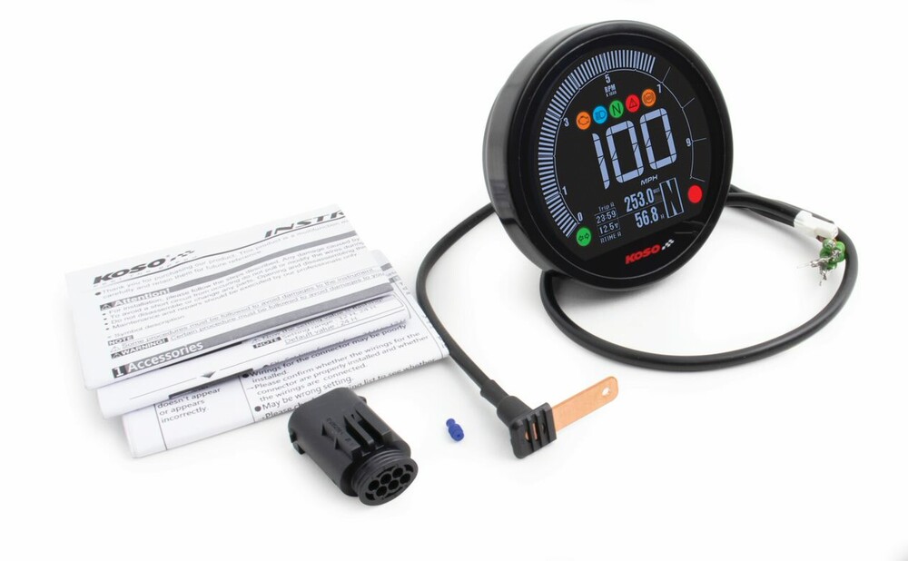 KOSO DL-04 SPEEDO BLACK BMW