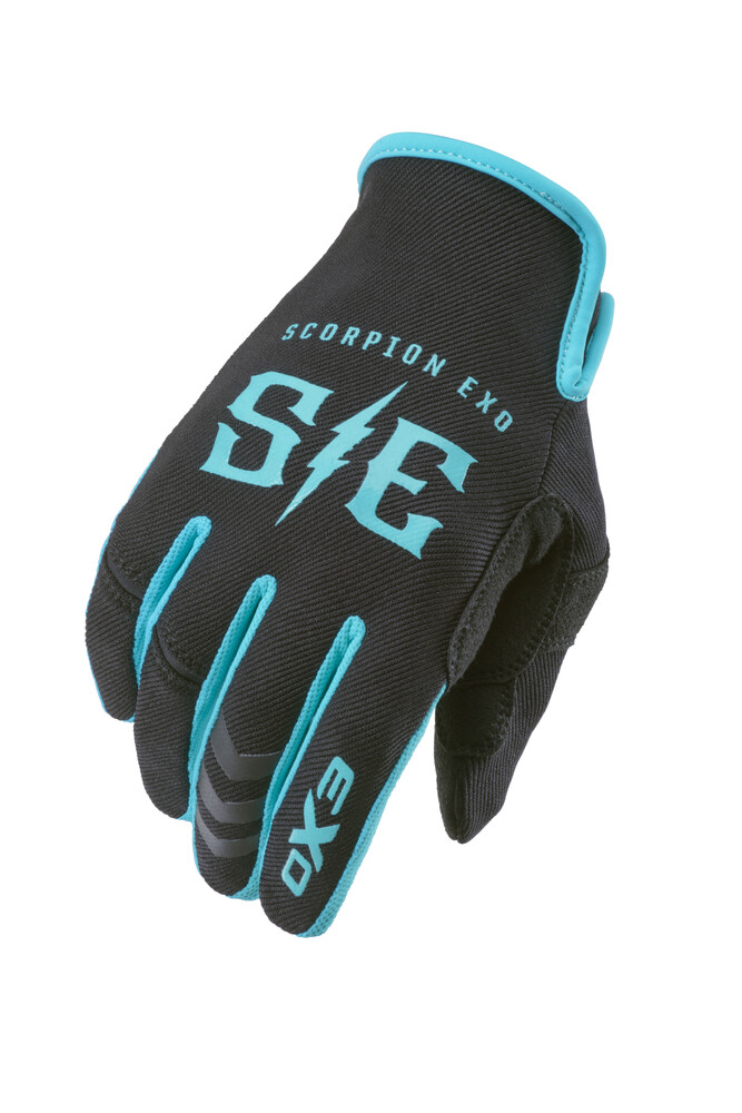 AIR-STRETCH GLOVES CHARGE BLACK/TEAL 2X