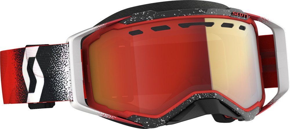 Scott Prospect Snowcross Goggle — White/Red