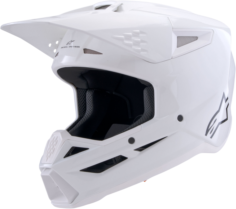 ALPINESTARS SM3 SOLID HELMET WHITE GLOSSY SM