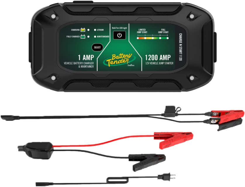 CHARGENSTART 1AMP BTRY CHARGER & 1200 AMP JUMP STARTER