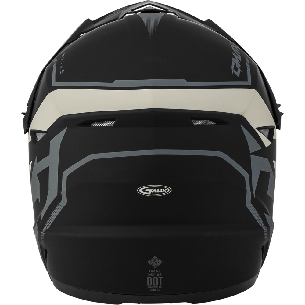 GMAX MX-46 COMPOUND HELMET MATTE BLACK/GREY/WHITE XL