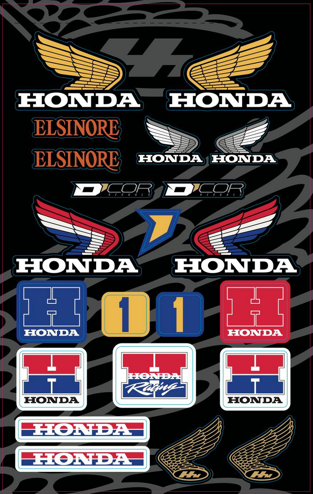 D'COR Visuals Decal Sheets Honda