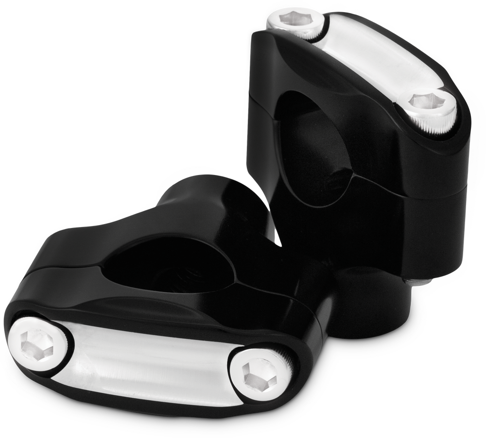 Burly Brand Reaper 1-1/2" Risers 1" Bar Set — Black Machined
