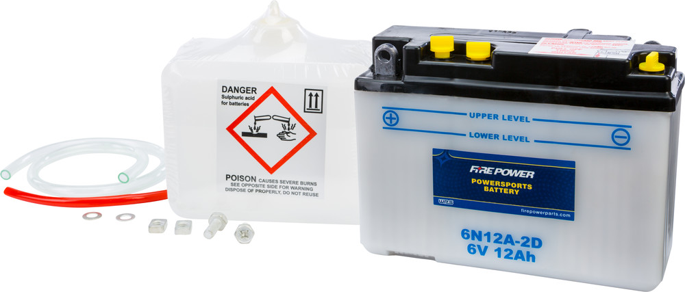 FIRE POWER BATTERY W/ACID 6N12A-2D 6V