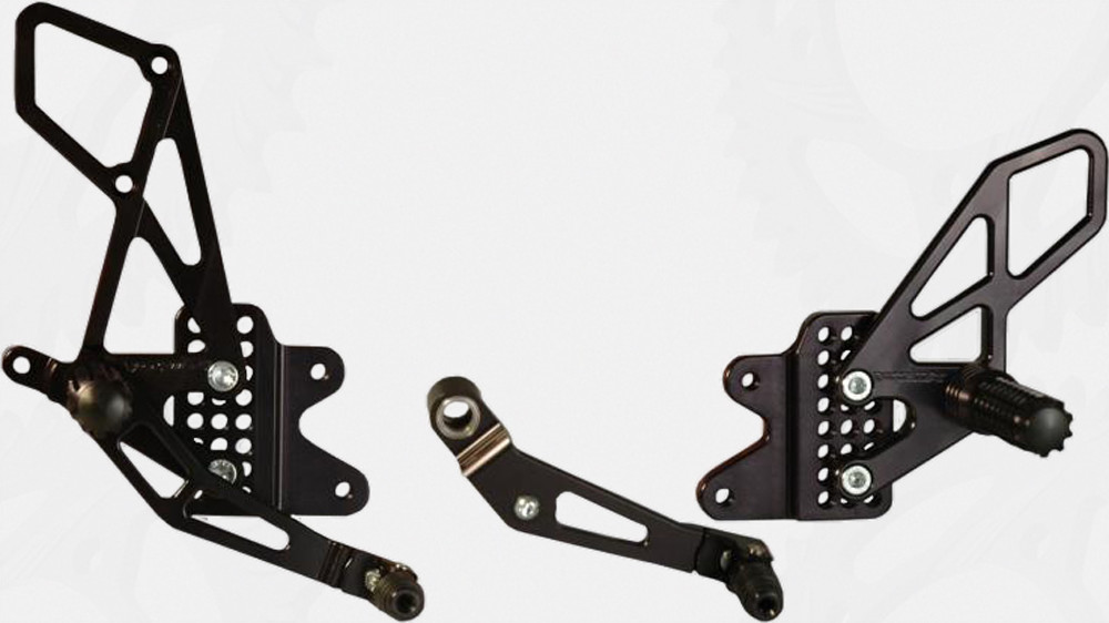 VORTEX REAR SET COMPLETE BLK SUZ