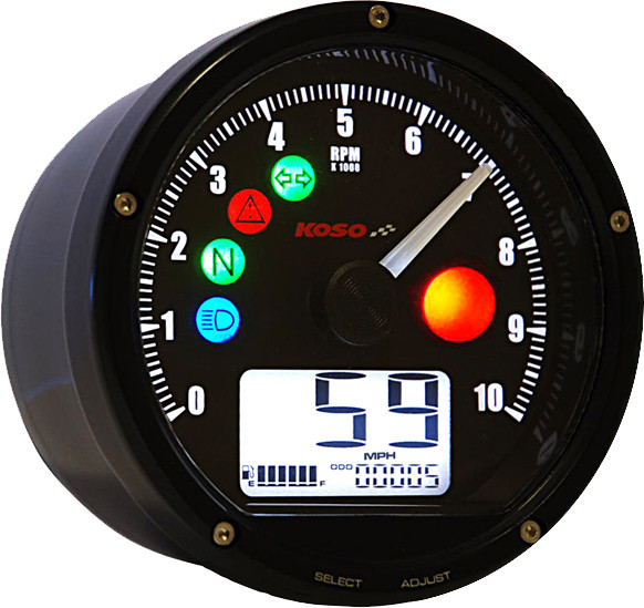 KOSO T & T MULTI FUNCTION METER (BLACK)