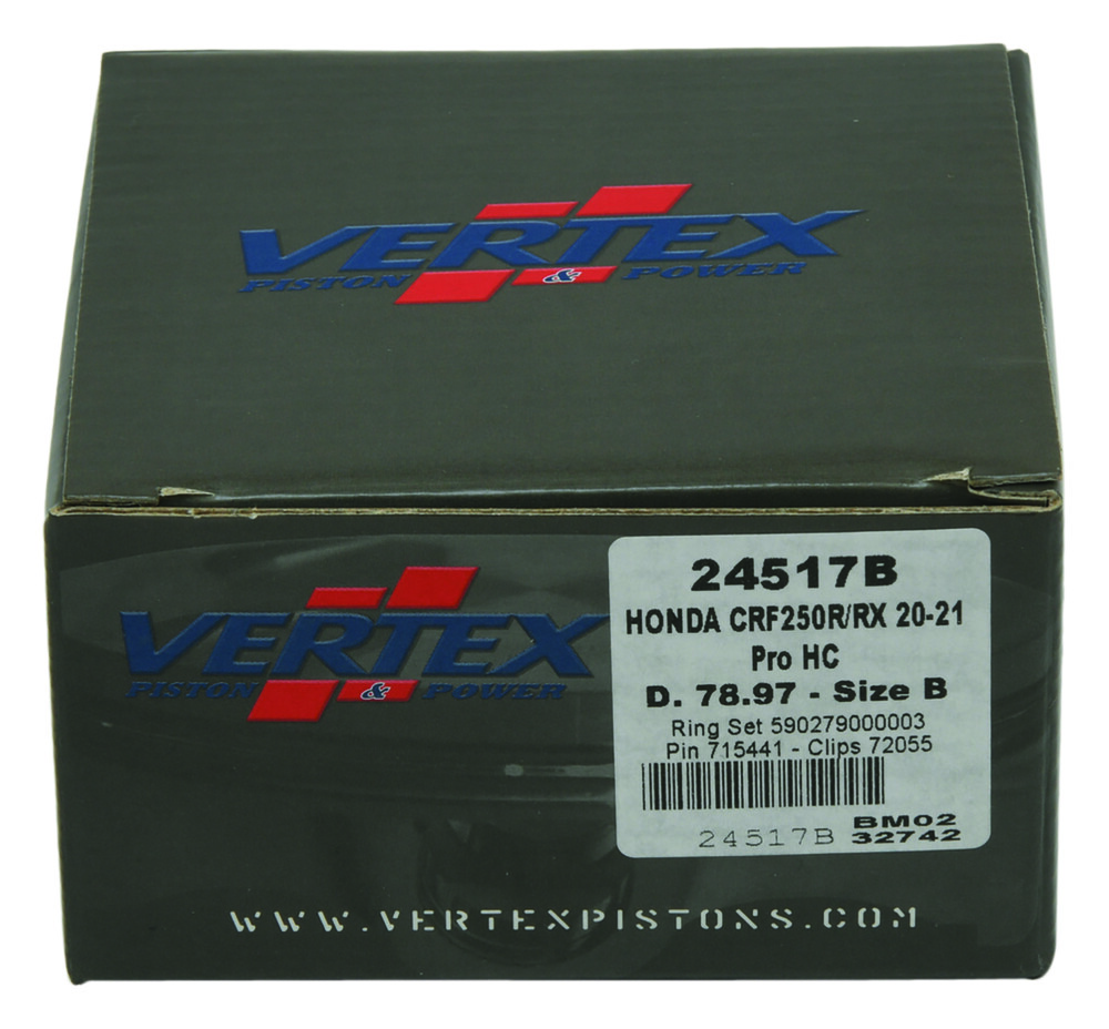VERTEX PISTON KIT HC FORGED 78.97/STD 14.4:1 HON