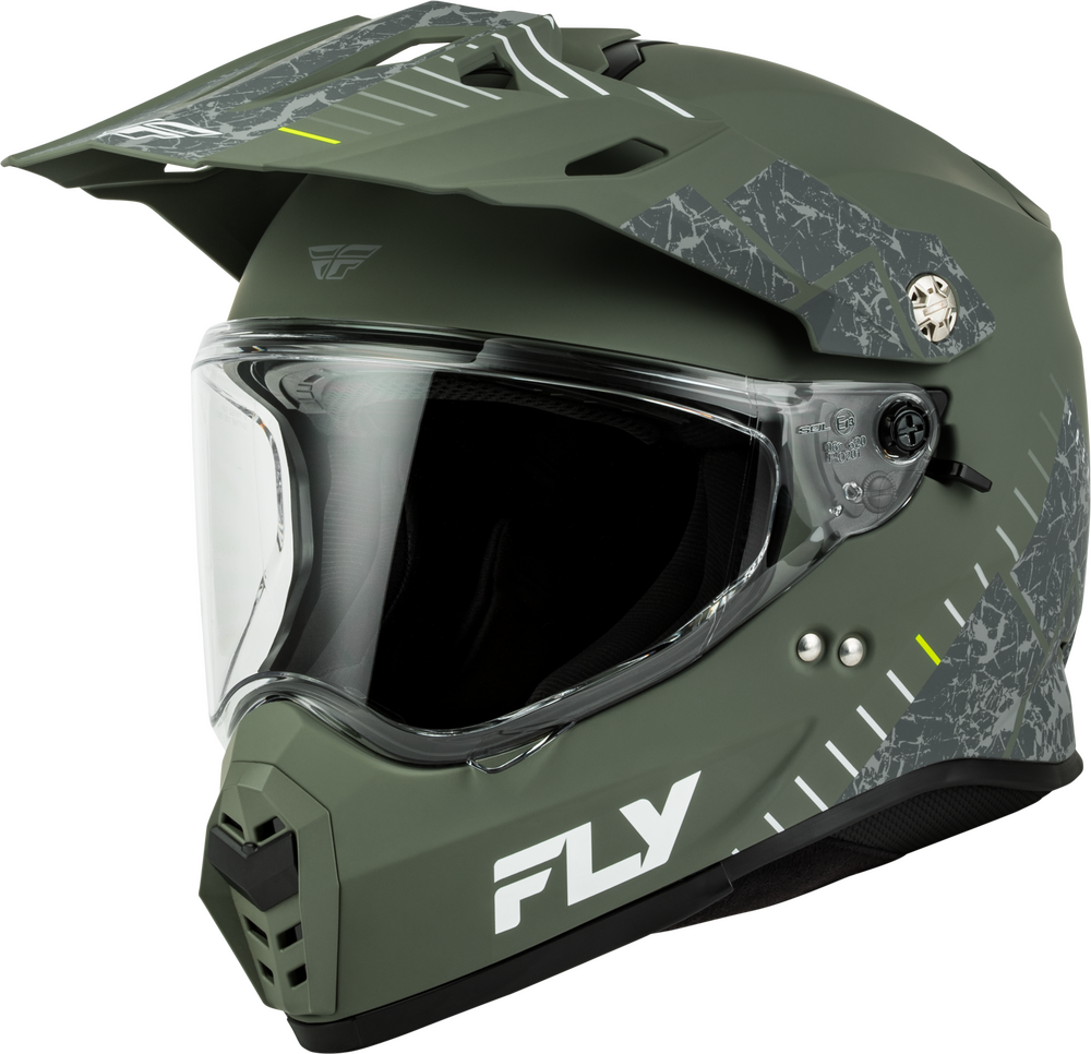 Fly Racing Trekker Granite Helmet (2026) — Sage/Grey