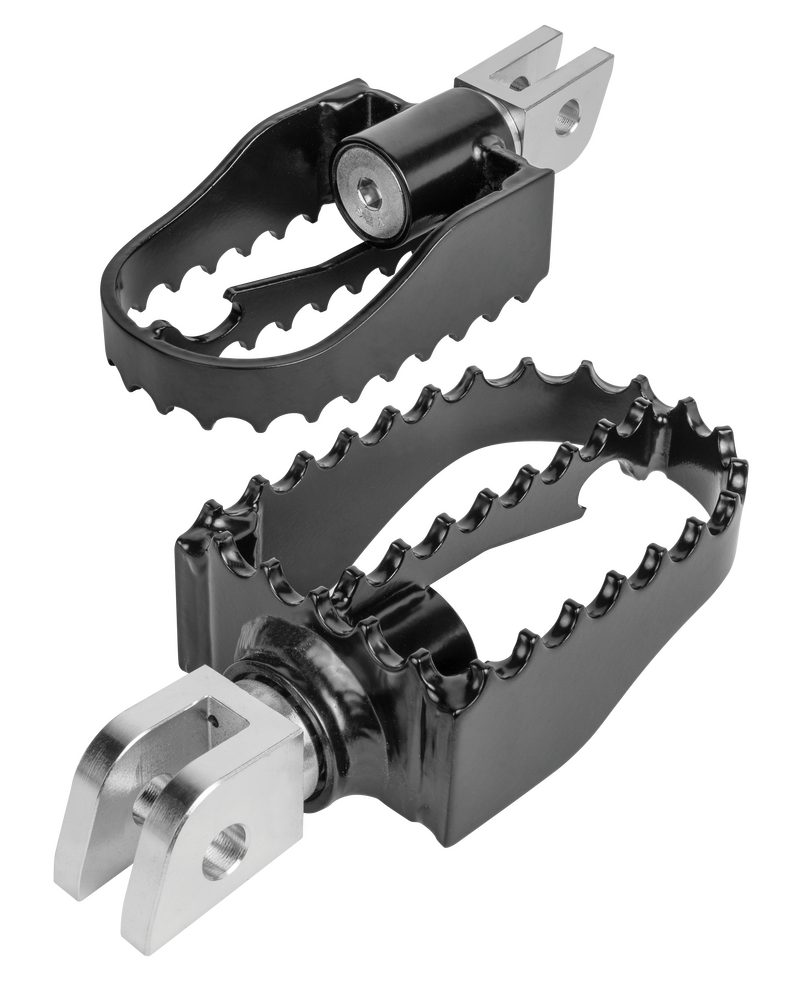 Burly Brand MX Style Foot Pegs Tri Pr Black