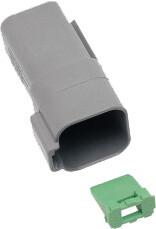 Namz Custom Cycle 6-Wire Grey Deutsch Rcptcl & Wdglck Hd# 72126-94gy