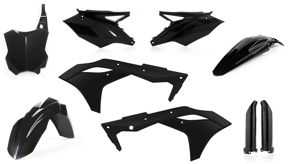 ACERBIS FULL PLASTIC KIT BLACK