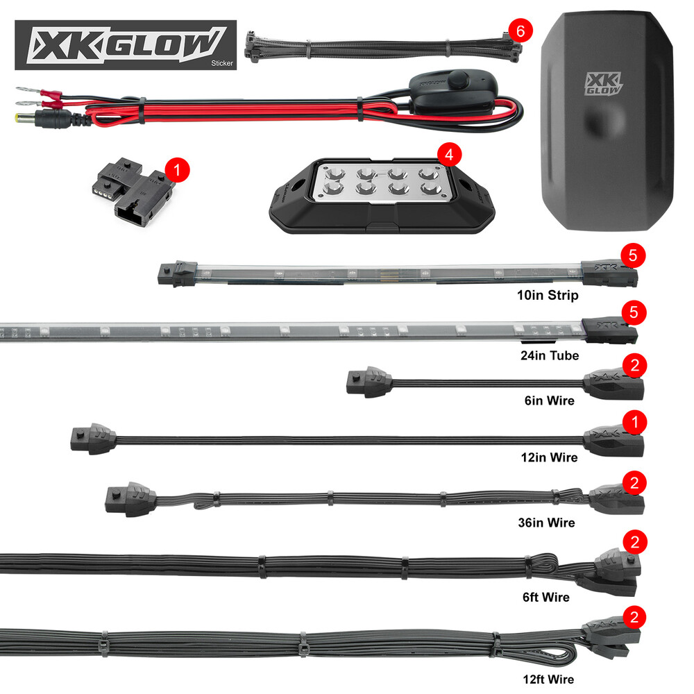 XK GLOW LED UNDERGLOW STANDARD KIT POL