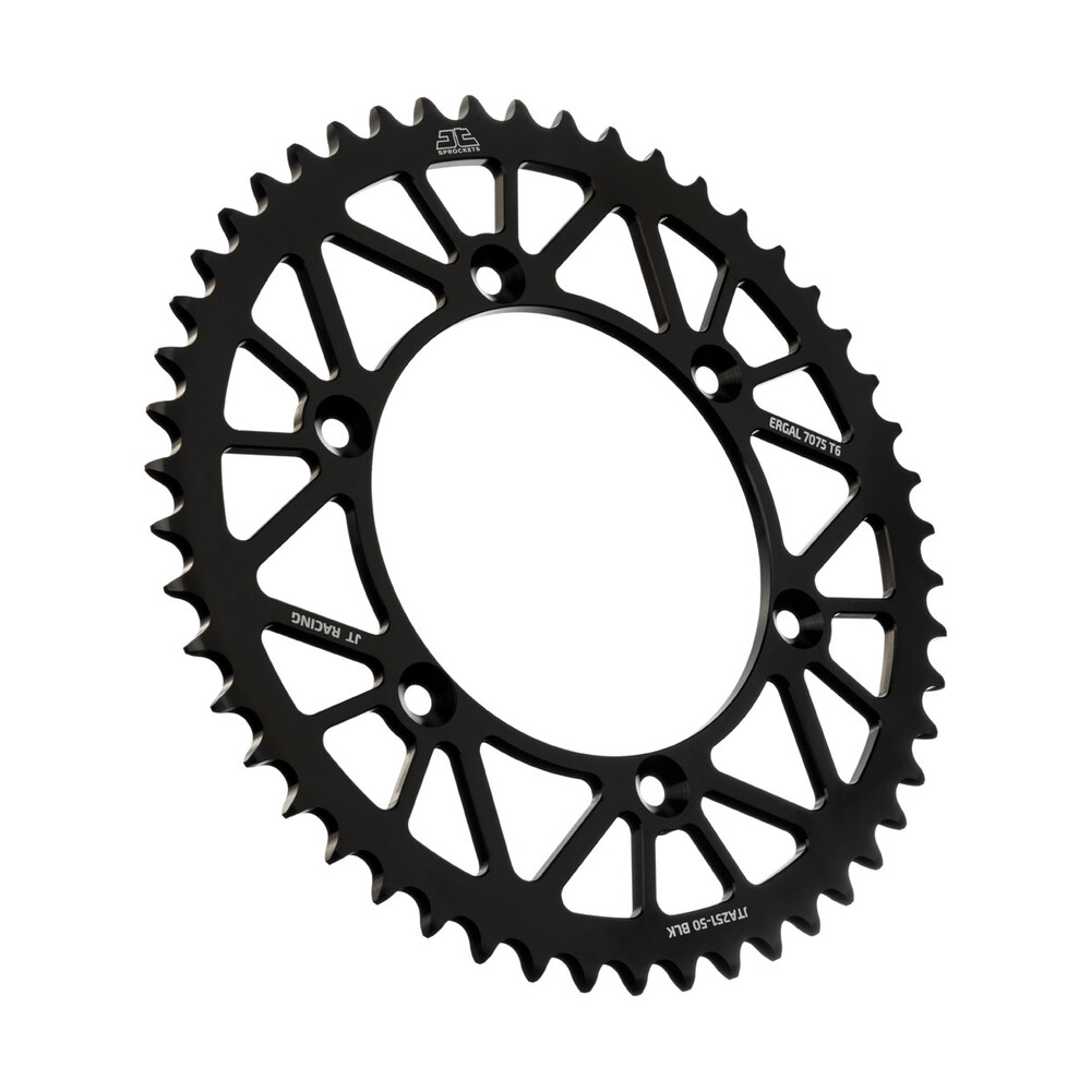 Jt Rear Racelite Sprocket Alum 50t-520 Blk Hon/Yam