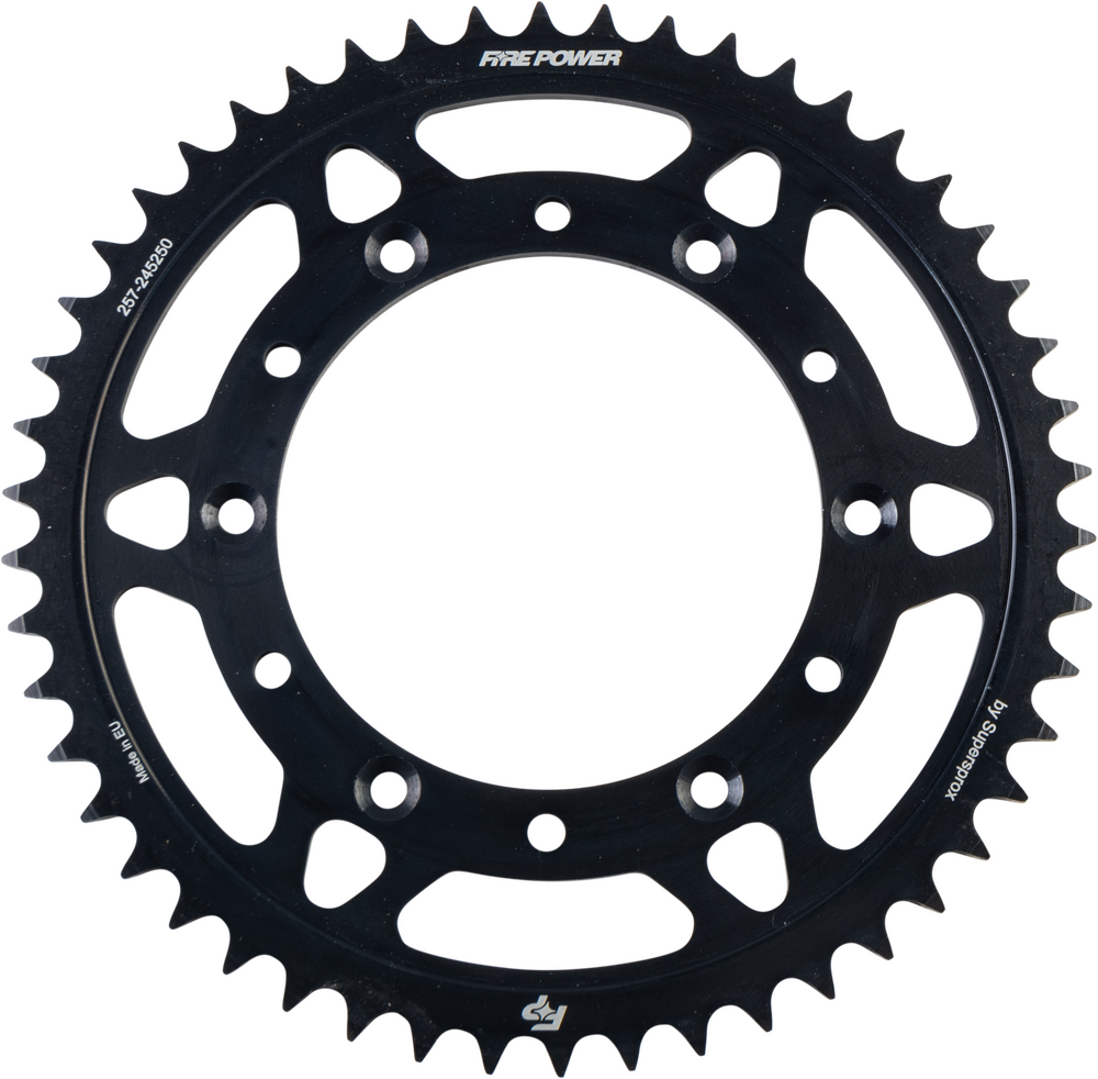 FIRE POWER REAR SPROCKET STEEL 50T BLK