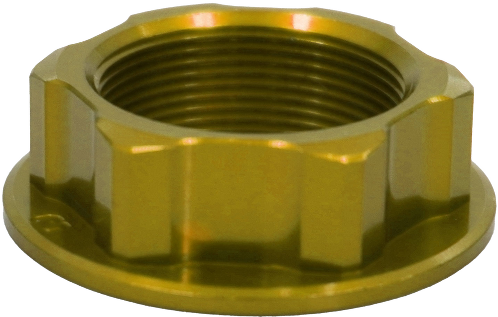 Rfx Steering Stem Nut Yellow Hon/Yam/Suz