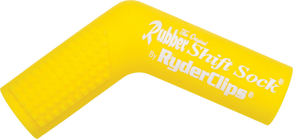 RYDER CLIPS RUBBER SHIFT SOCK (YELLOW)