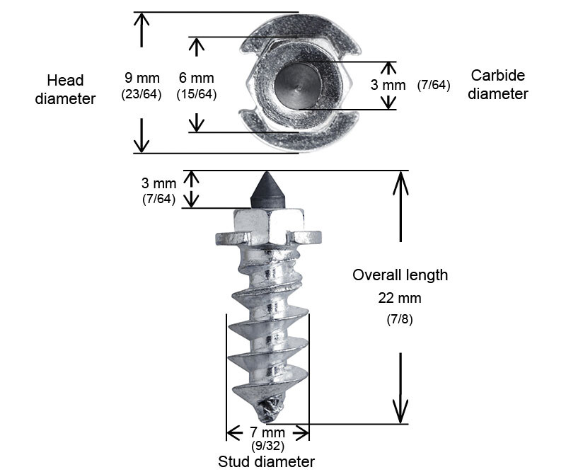 IGRIP 3/4"-18MM SHOULDER SCREW STUDS QTY 200