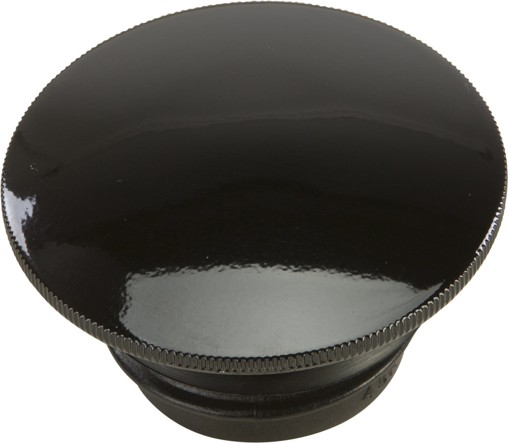 GAS CAP SCREW-IN SMOOTH VENTED GLOSS BLACK `96-25