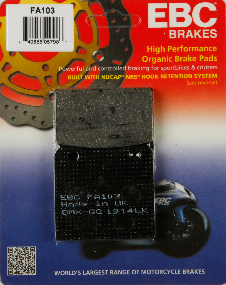 EBC FA103 Organic Front Brake Pads