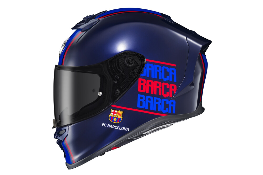 SCORPION EXO EXO-R1 AIR FULL FACE HELMET FC BARCELONA LG