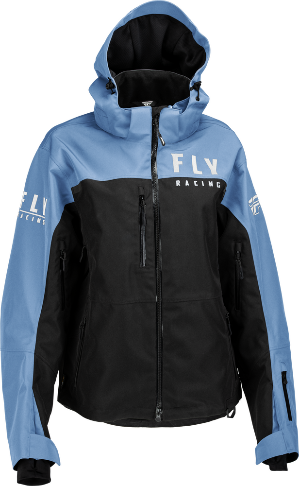 Fly Racing Women's Carbon Jacket — Black/Blue