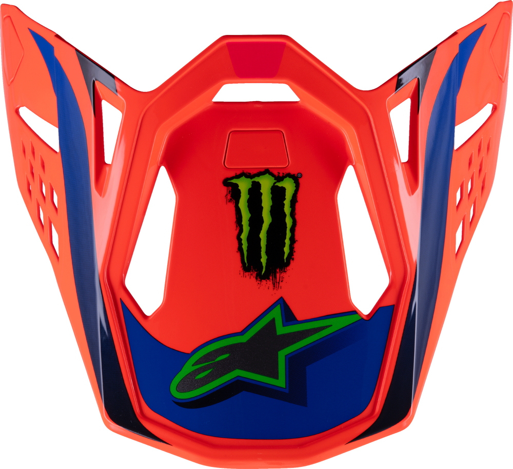 Alpinestars S-M10 Visor — Orange Fluo/Purple/Pink Fluo