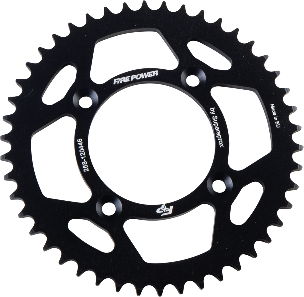 FIRE POWER REAR SPROCKET ALUMINUM 46T BLK