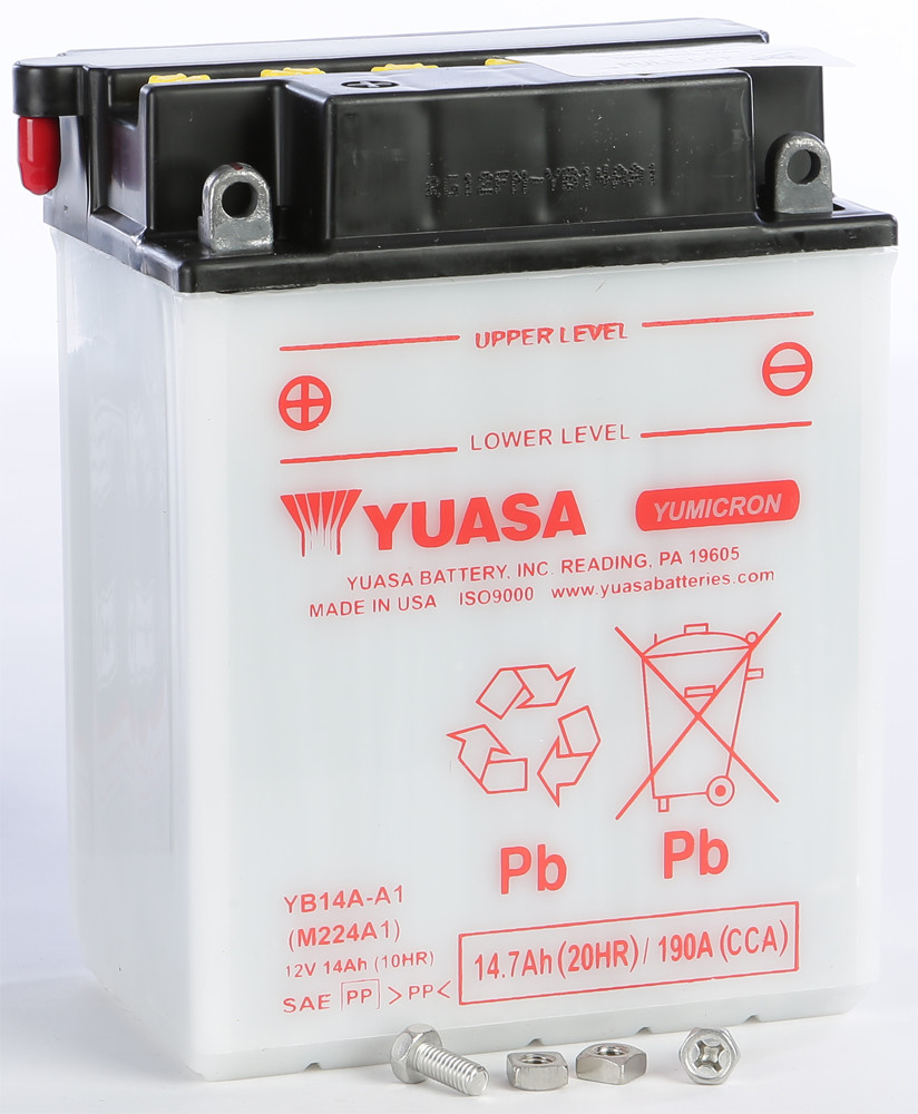 YUASA BATTERY YB14A-A1 CONVENTIONAL