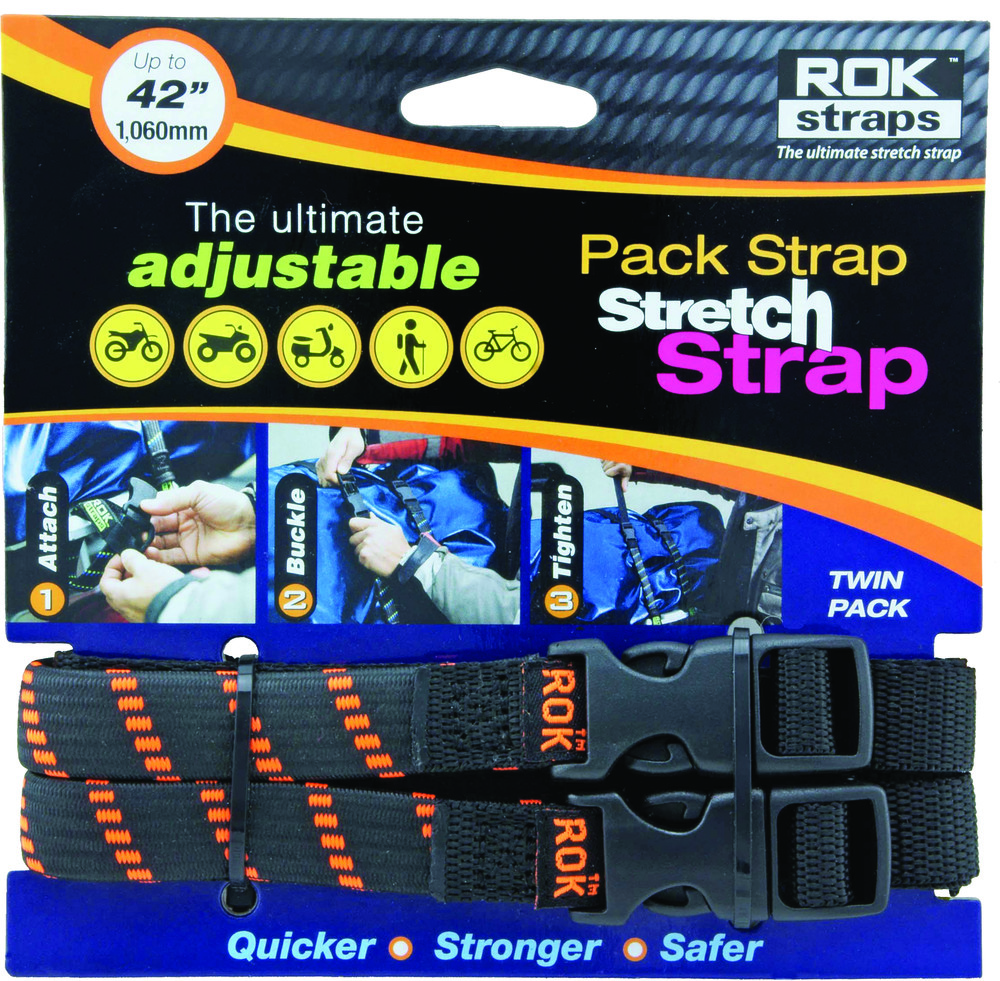PACK STRAP BLACK/ORANGE 12"X42"X5/8"