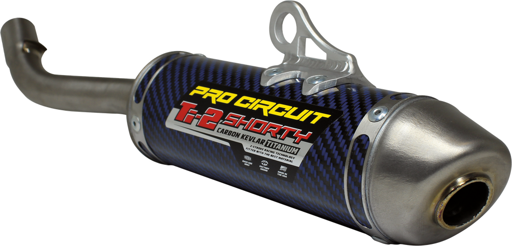 Pro Circuit Blue TI-2 Shorty Silencer