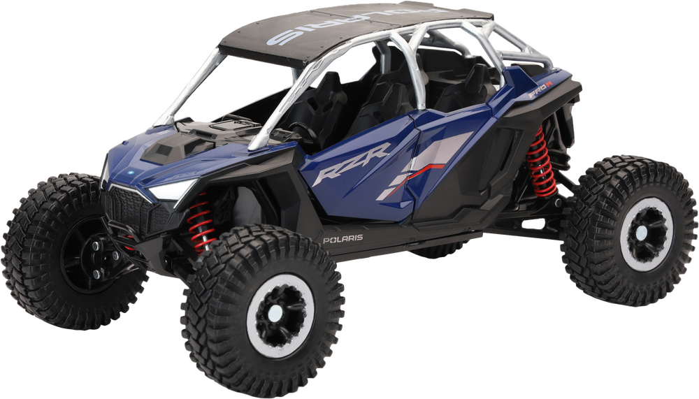 New-Ray 1:18 Scale Polaris Rzr Pro R4 Rock Crawler Azure Crystal