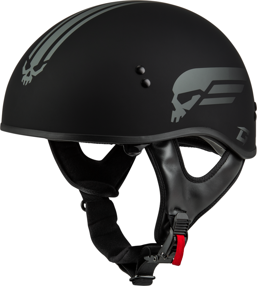 Gmax HH-65 Retribution Helmet — Black/Silver