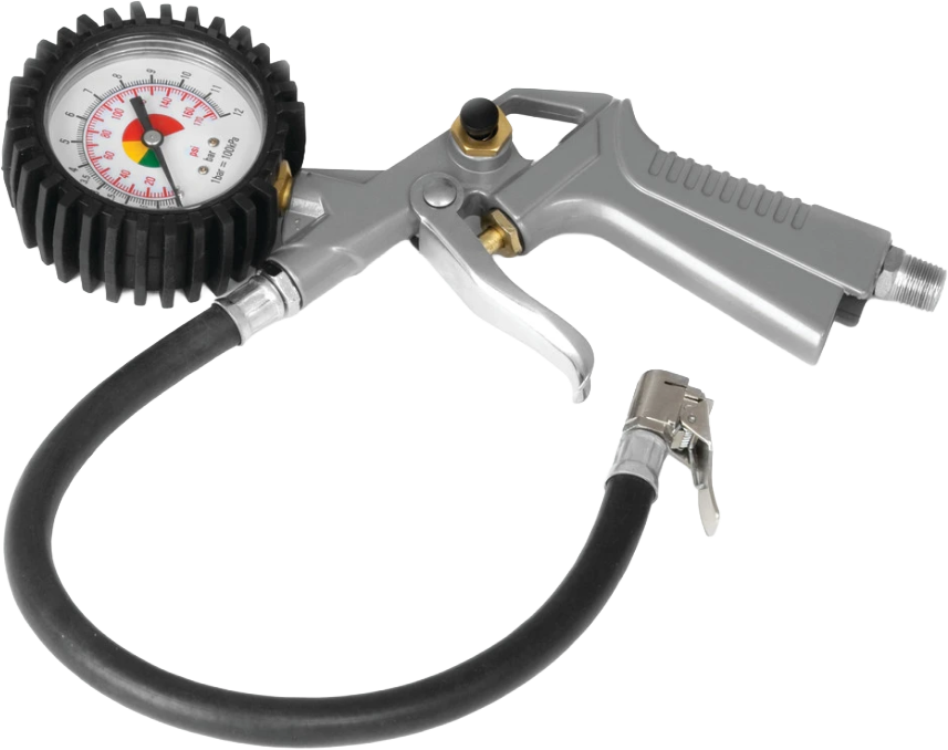 TIRE INFLATOR W/DIAL GAUGE