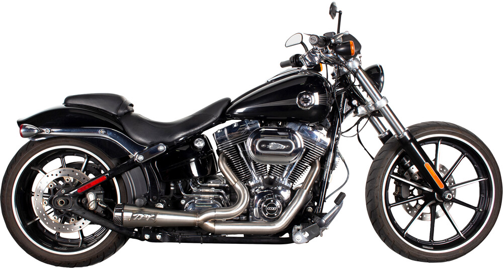 TBR COMP-S 2-1 TC SOFTAIL 00-17 POLISHED W/CF ENDCAP