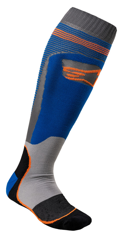 ALPINESTARS MX PLUS-1 SOCKS BLUE/ORANGE SMALL