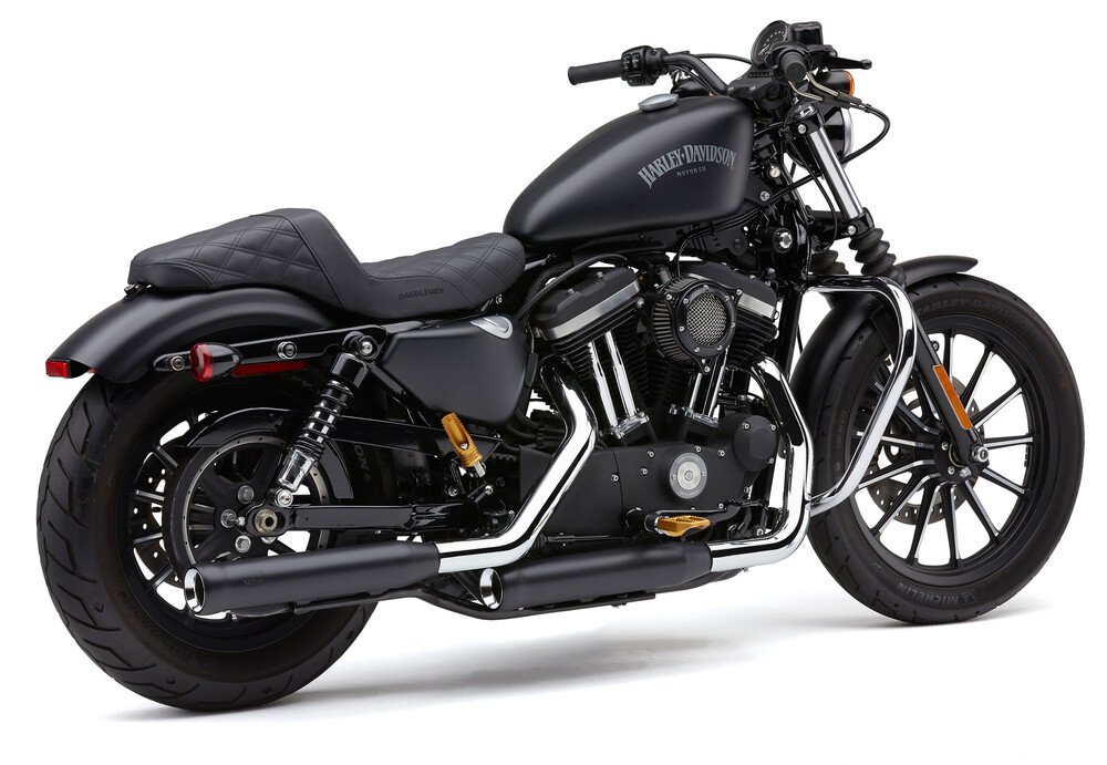 COBRA 3" NH SERIES SLIP-ONS BLACK SPORTSTER 14-22