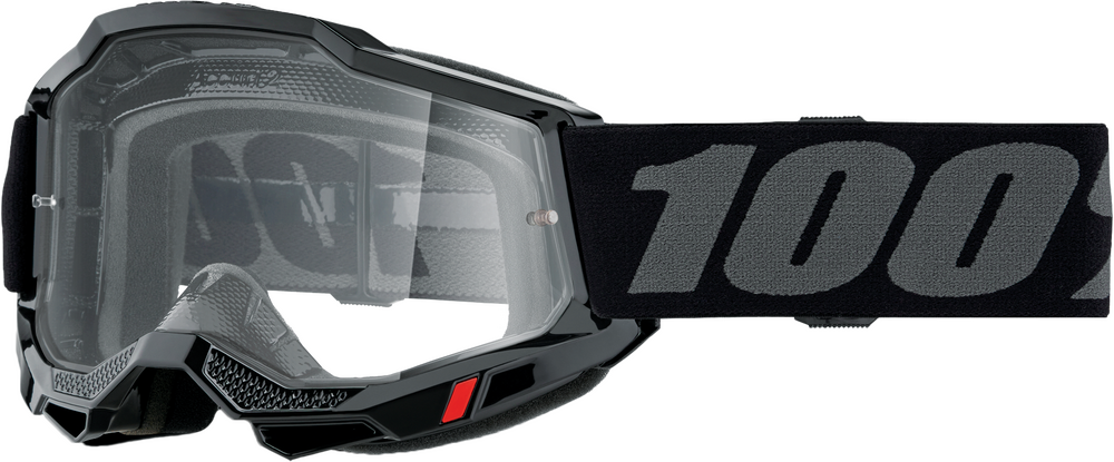 100-PERCENT ACCURI 2 GOGGLE BLACK CLEAR LENS