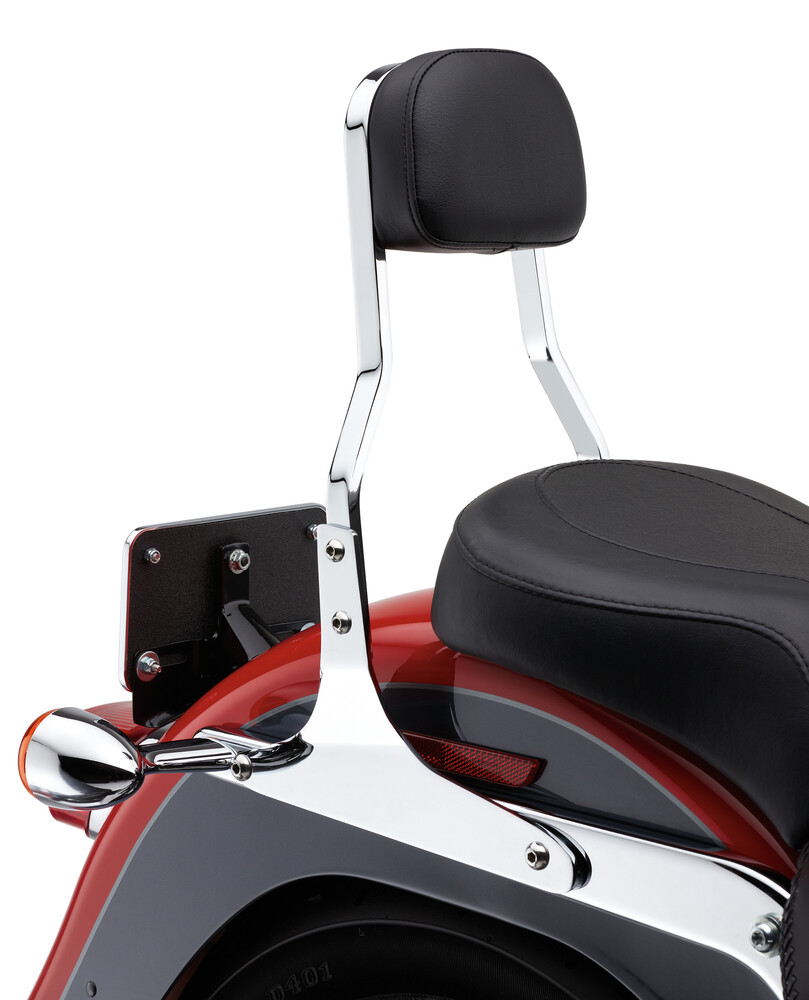 COBRA SHORT SISSY BAR CHROME FLST 07-17