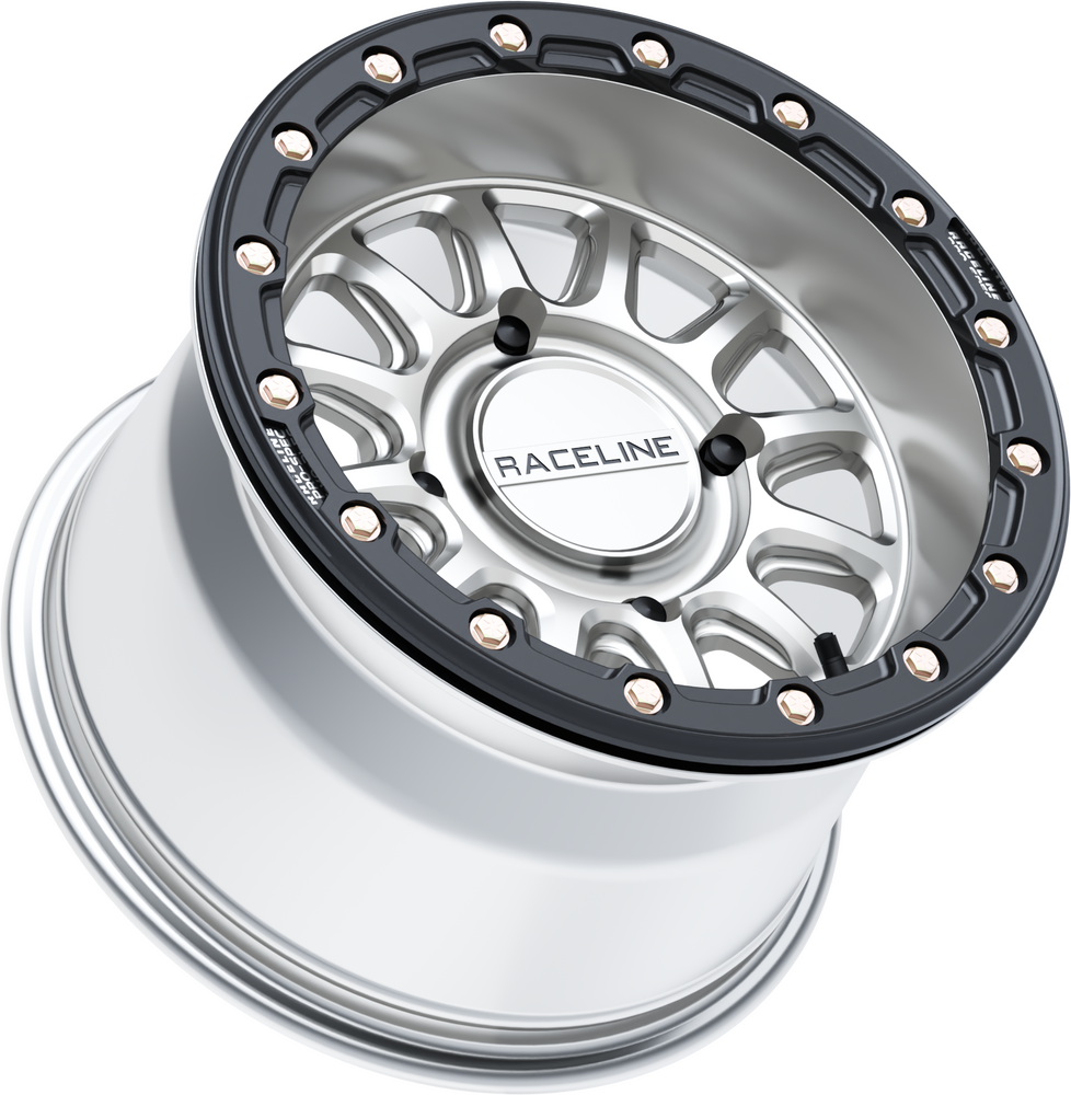 RACELINE ALPHA HYPER WHEEL 4/137 HYPER SILVER/BLK 15X10 (+10MM)