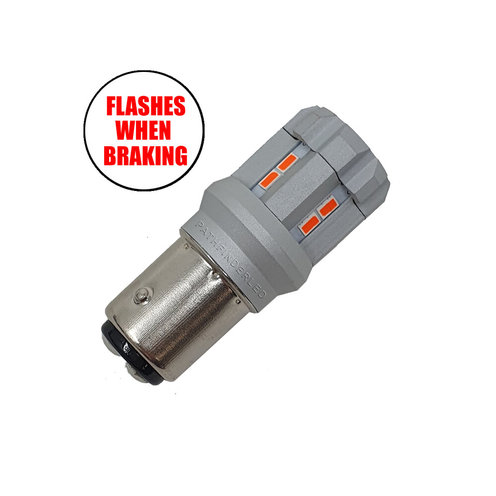 PATHFINDER 1157 ULTRA FLASH LED BULB EA FLASHES 4X WHEN BRAKING