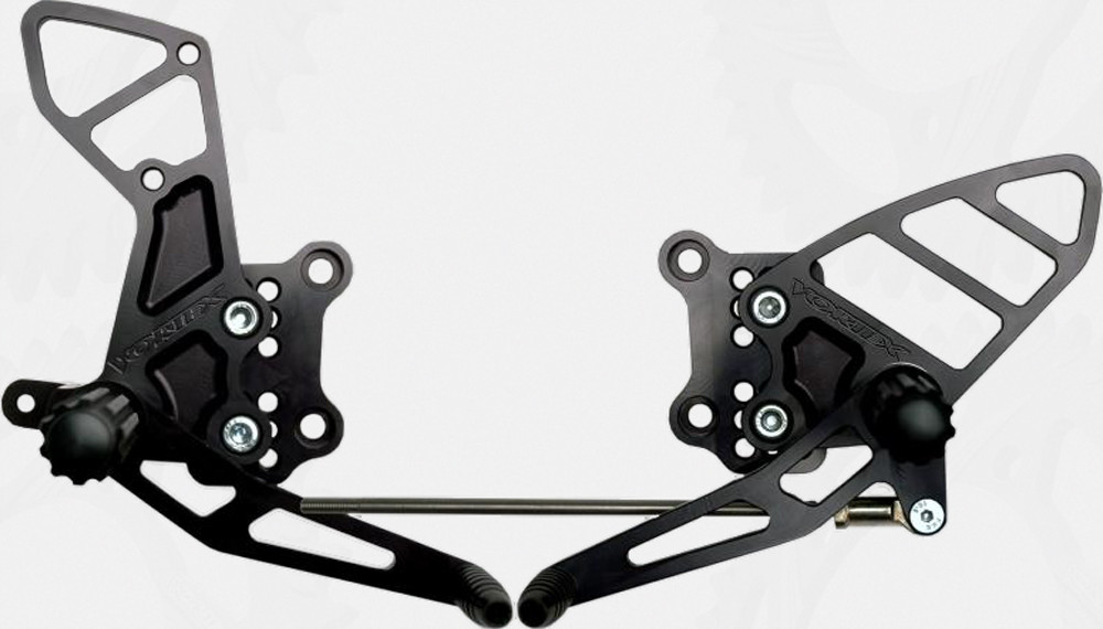 VORTEX REAR SET COMPLETE BLK SUZ