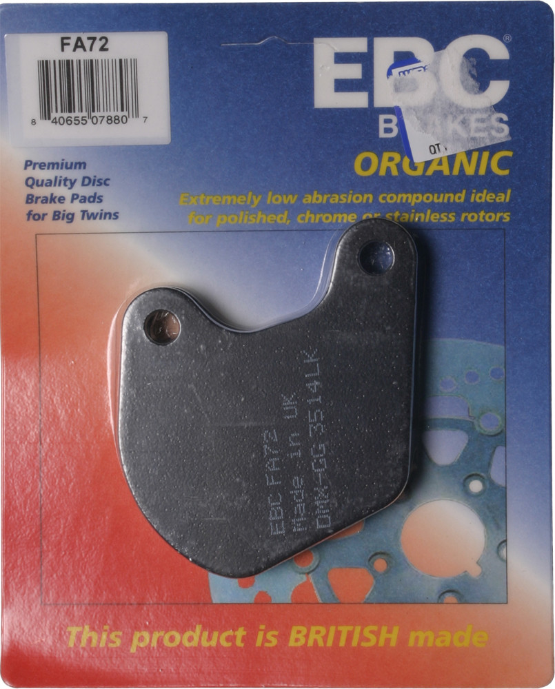 EBC FA72 Organic Brake Pads For Harley 1977-1984