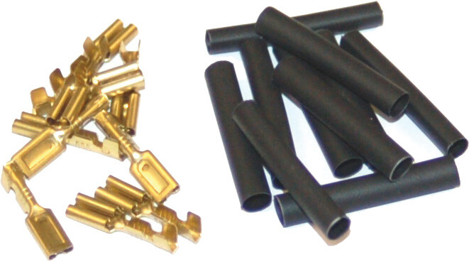 Namz Custom Cycle 1/8" Female Crimp Term 10pk 22-16g Heat Shrnk Hd 9904