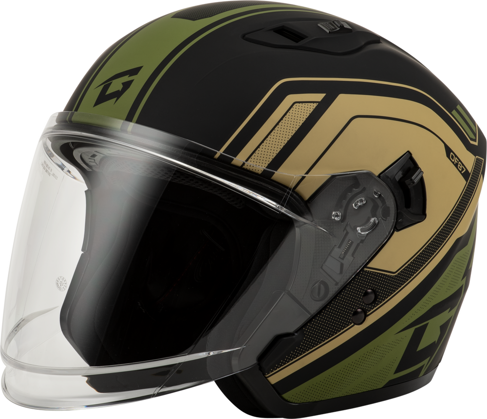 Gmax OF-87 Duke Helmet (2024) — Matte Black/Green