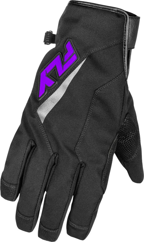 Fly Racing Title Long Gloves (2026) — Black/Purple