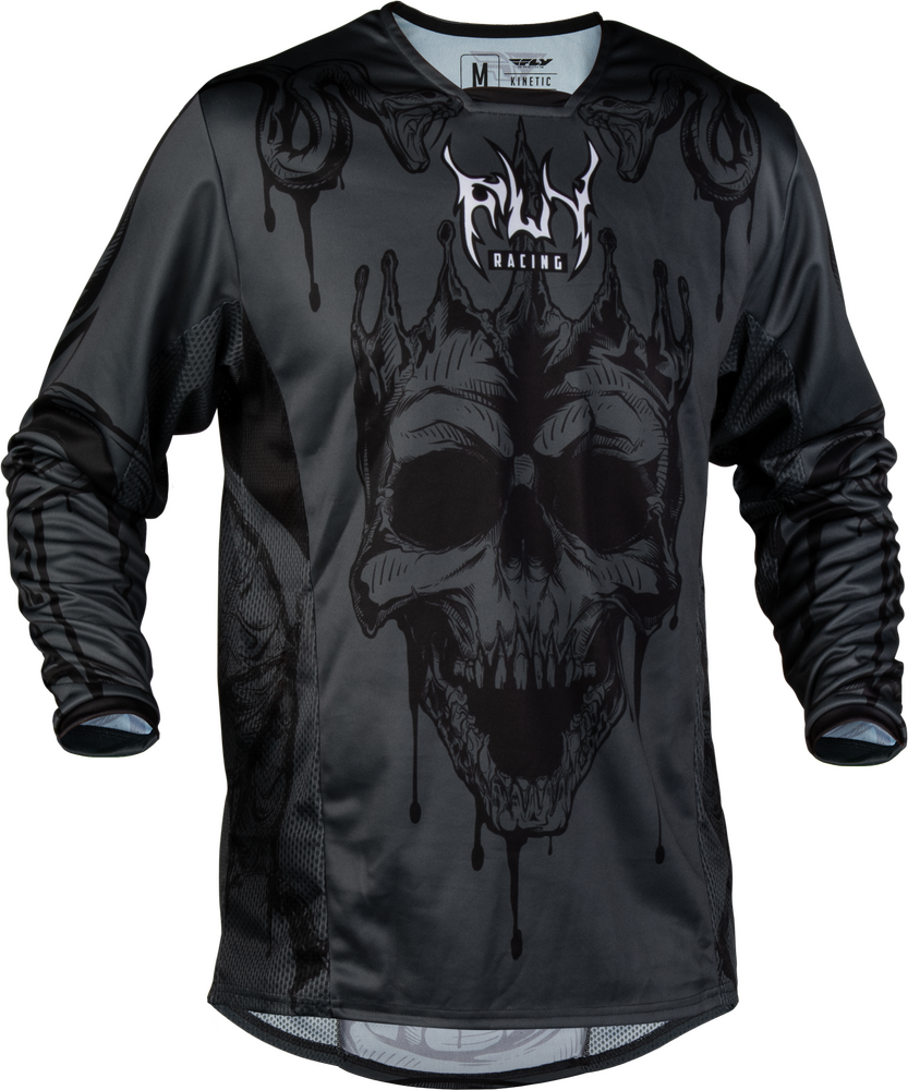 Fly Racing Kinetic Dark Series Jersey (2027) — Grey/Black