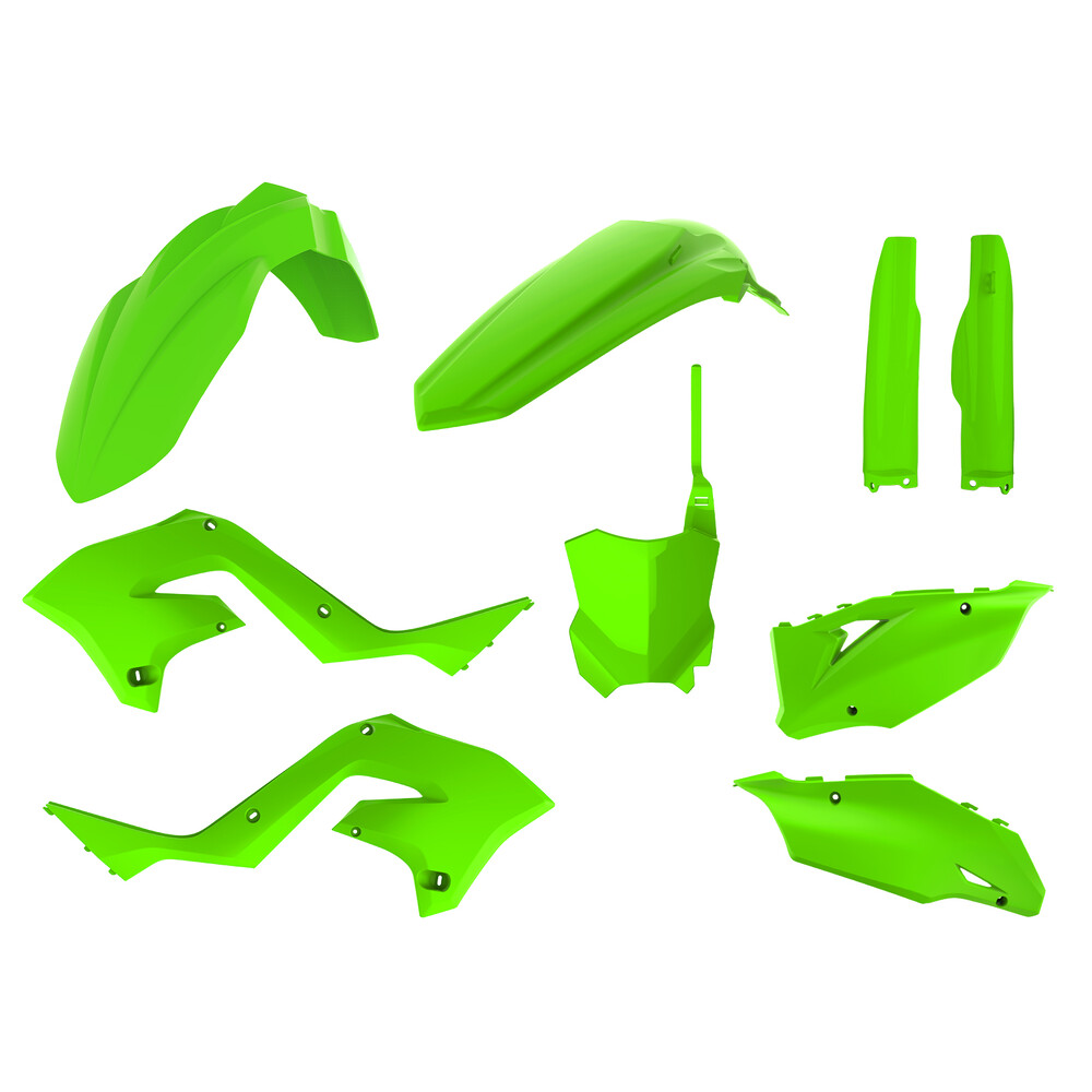 POLISPORT MX RESTYLING KIT LIME GREEN KAW