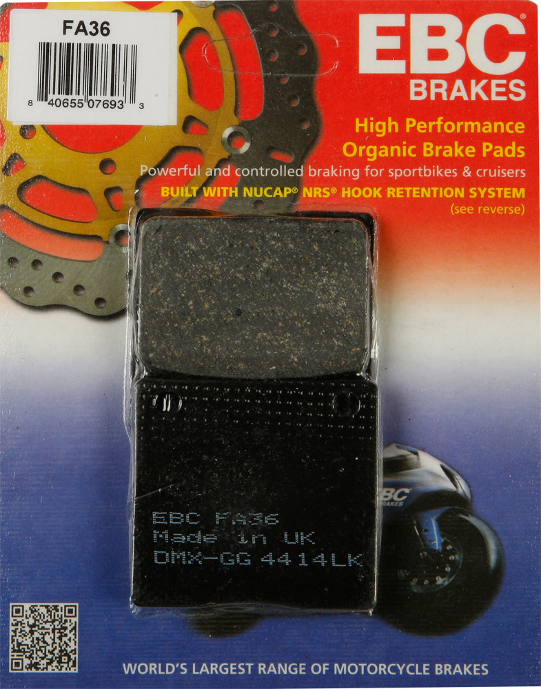 EBC FA36 Organic Brake Pads For GMA  2 Piston Caliper